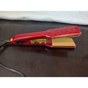 CHI Air 1.75" Ceramic Flat Iron Red Wide Plate Tested Swivel Cord
